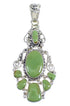 Authentic Sterling Silver And Turquoise Pendant Jewelry VX55229