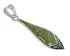 Turquoise Inlay Sterling Silver Southwest Pendant VX54873