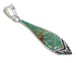 Turquoise Inlay Genuine Sterling Silver Pendant VX54874