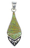 Genuine Sterling Silver And Turquoise Pendant VX54878