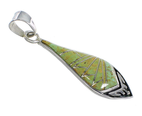 Genuine Sterling Silver And Turquoise Pendant VX54878