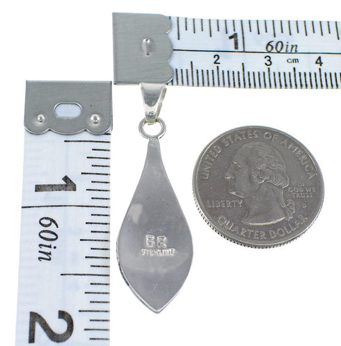 Genuine Sterling Silver And Turquoise Pendant VX54878