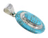 Sterling Silver And Turquoise Pendant Jewelry VX54725