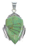 Genuine Sterling Silver And Turquoise Inlay Pendant VX54738