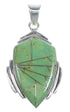 Genuine Sterling Silver And Turquoise Inlay Pendant VX54738