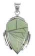 Sterling Silver And Turquoise Inlay Pendant VX54747