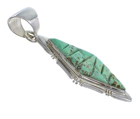 Turquoise And Genuine Sterling Silver Pendant Jewelry VX54801