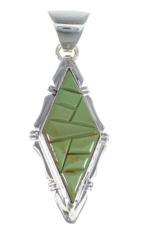 Turquoise And Sterling Silver Southwestern Pendant Jewelry VX54802
