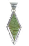 Turquoise And Sterling Silver Southwestern Pendant Jewelry VX54802