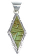 Turquoise And Authentic Sterling Silver Southwestern Pendant Jewelry VX54804