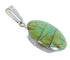 Turquoise Inlay And Silver Southwest Pendant Jewelry VX55433