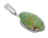 Genuine Sterling Silver And Turquoise Inlay Southwest Pendant Jewelry VX55437