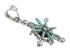 Genuine Sterling Silver And Turquoise Needlepoint Southwestern Pendant VX55471