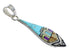 Native American Pueblo Design Silver And Multicolor Southwest Pendant Jewelry VX55660