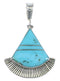 Turquoise Inlay And Genuine Sterling Silver Pendant Jewelry VX55685