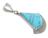 Turquoise Inlay And Genuine Sterling Silver Pendant Jewelry VX55685