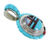 Genuine Sterling Silver Multicolor Slide Pendant VX55792