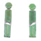Southwest Turquoise Inlay Sterling Silver Post Earrings RX56049