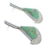 Turquoise Inlay And Sterling Silver Post Earrings RX56104