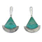 Southwest Turquoise Inlay Sterling Silver Post Earrings RX56106