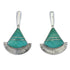 Southwest Turquoise Inlay Sterling Silver Post Earrings RX56106