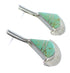 Genuine Sterling Silver Southwest Turquoise Inlay Post Earrings RX56109
