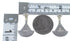 Multicolor Inlay Southwest Silver Post Earrings RX56133