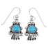 Turquoise And Sterling Silver Hook Dangle Earrings RX55788