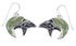 Silver Turquoise Bear Arrow Hook Dangle Earrings VX55833