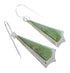 Turquoise And Silver Southwestern Hook Dangle Earrings VX56148