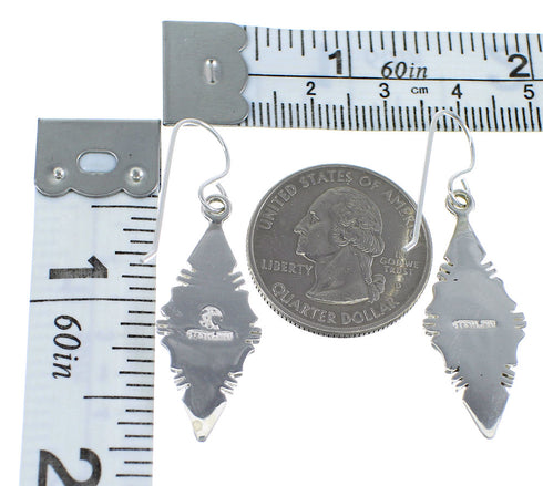 Multicolor And Authentic Sterling Silver Hook Dangle Earrings VX56734