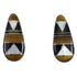 Multicolor And Sterling Silver Post Earrings VX56080