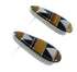 Multicolor And Sterling Silver Post Earrings VX56080