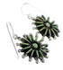 Sterling Silver And Turquoise Needlepoint Hook Dangle Earrings RX56357
