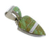 Turquoise Inlay Southwest Sterling Silver Pendant WX58537