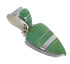 Turquoise Inlay Sterling Silver Southwestern Pendant WX58540