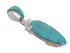 Sterling Silver Turquoise Slide Pendant EX56471