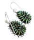 Turquoise Needlepoint And Genuine Sterling Silver Hook Earrings RX56720