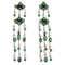 Southwest Turquoise Genuine Sterling Silver Post Dangle Earrings RX56500