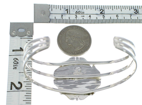 Silver Turquoise Southwest Cuff Bracelet VX59373