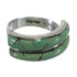 Silver Eagle Valley WhiteRock Turquoise Ring Size 6-3/4 EX56889
