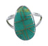 Genuine Sterling Silver And Turquoise Inlay Southwestern Ring Size 7-1/4 WX58730