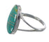 Genuine Sterling Silver And Turquoise Inlay Southwestern Ring Size 7-1/4 WX58730