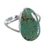 Sterling Silver And Turquoise Inlay Southwestern Ring Size 8-3/4 WX58732
