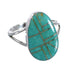 Sterling Silver Southwest Turquoise Ring Size 7-1/4 WX58823