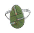 Southwest Opal And Turquoise Inlay Sterling Silver Ring Size 8-1/4 RX57731