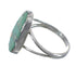 Turquoise And Opal Inlay Sterling Silver Ring Size 7-1/4 RX57768