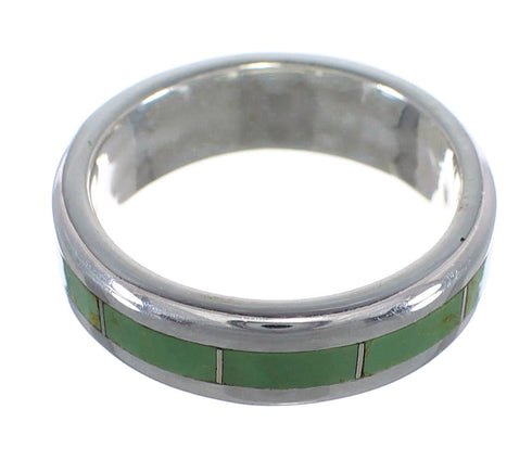 Southwest Sterling Silver And Turquoise Ring Size 5-1/2 VX58384