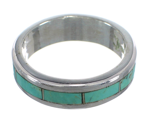 Genuine Sterling Silver And Turquoise Southwest Ring Size 5-1/4 VX58407