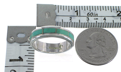 Genuine Sterling Silver And Turquoise Southwest Ring Size 5-1/4 VX58407